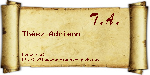 Thész Adrienn névjegykártya